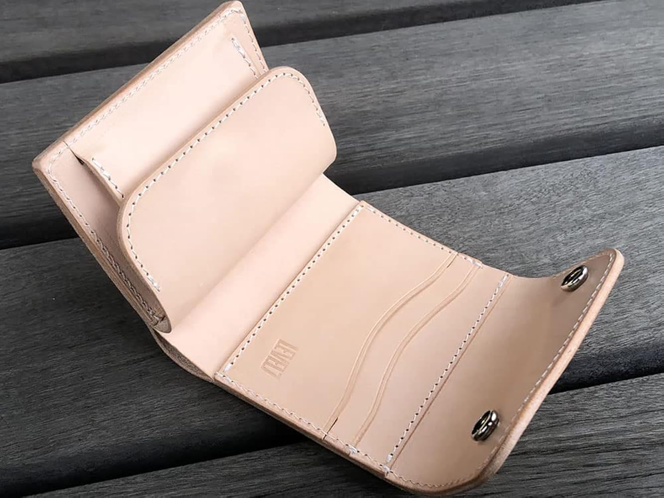 オーダー品　コンパクト財布　ナチュラル Amazon | [LEVEL7] 【日本製/受注生産品】 財布 コンパクト ミニ